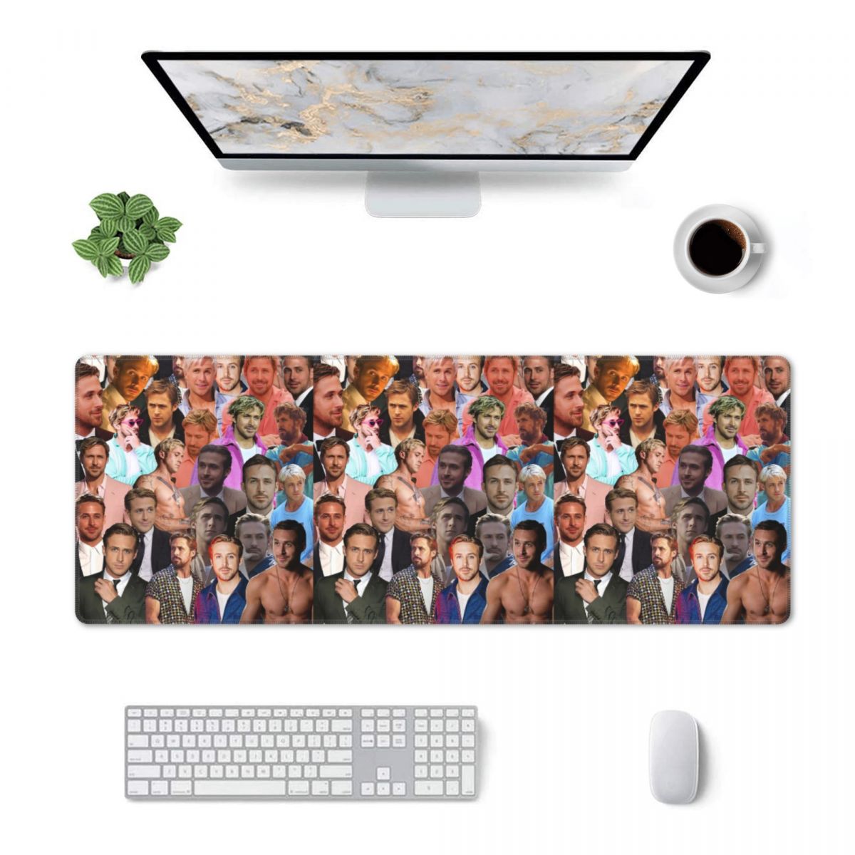 Gaming Accessories Photo - Grote muismat Ryan Gosling fotocollage gamer
