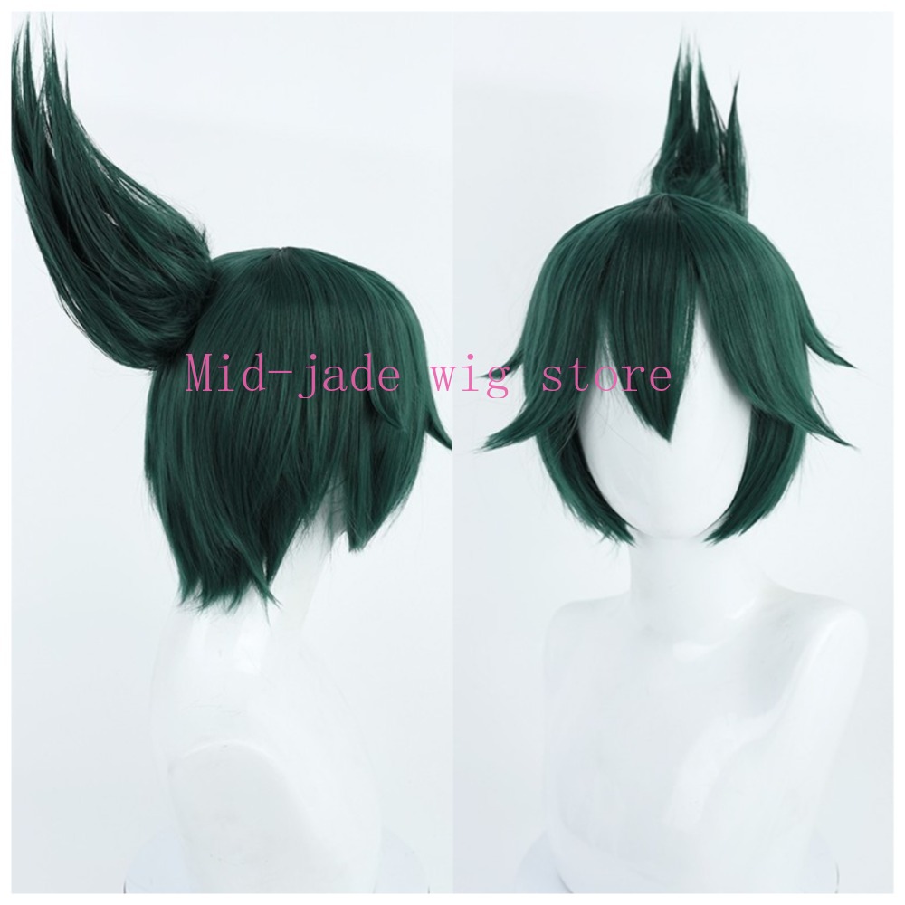 Gaming Accessories Korea - Kiriko Cosplay Pruik Donker Kort Haar