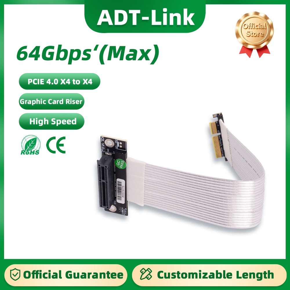 Pcie Extension Cable - ADT-Link K22SL-TL PCIE 4.0 X4 naar