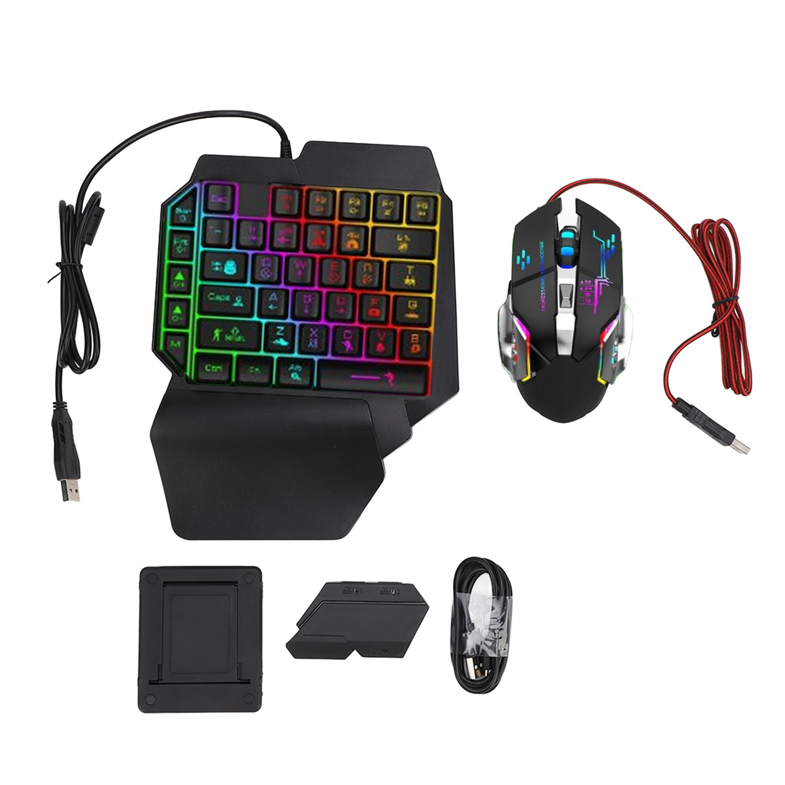 Gaming Accessories For Phone - Toetsenbord-muis-converterset Responsieve toetsenbord-muiscombinatie met één hand