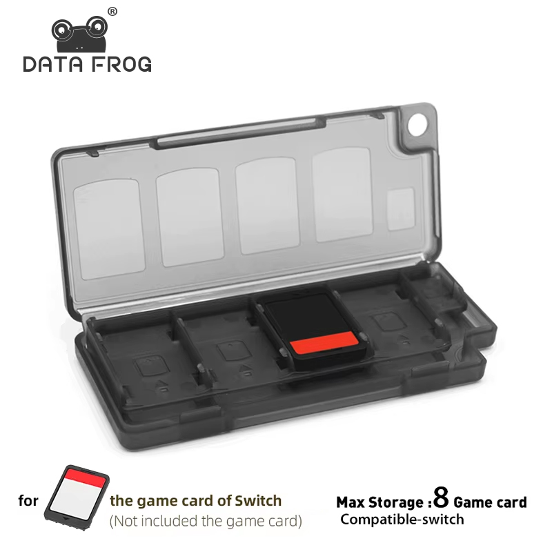 Gaming Accessories Box - DATA FROG 8-in-1 draagbare gamekaarthouder voor
