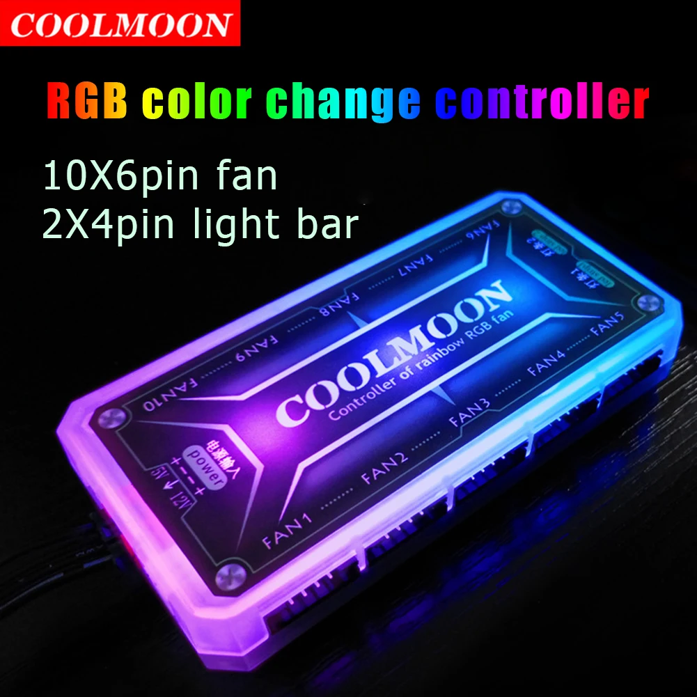 Coolmoon Rgb Controller 12V 5a - Fan Hub Rgb Controller recensie en prijs