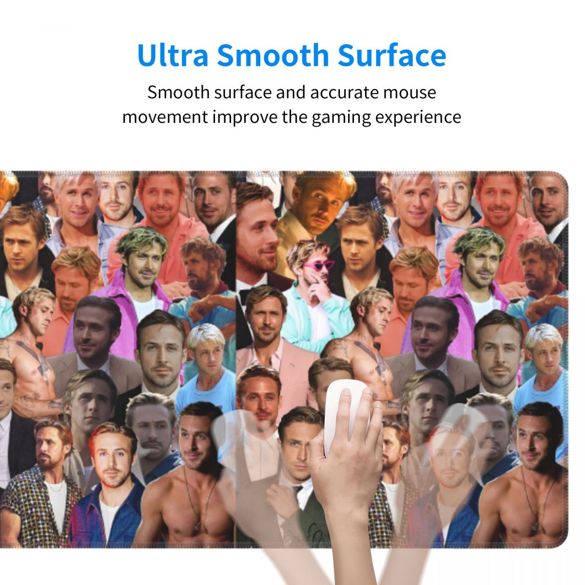 Grote muismat Ryan Gosling fot - Gaming Accessories Photo recensie en prijs