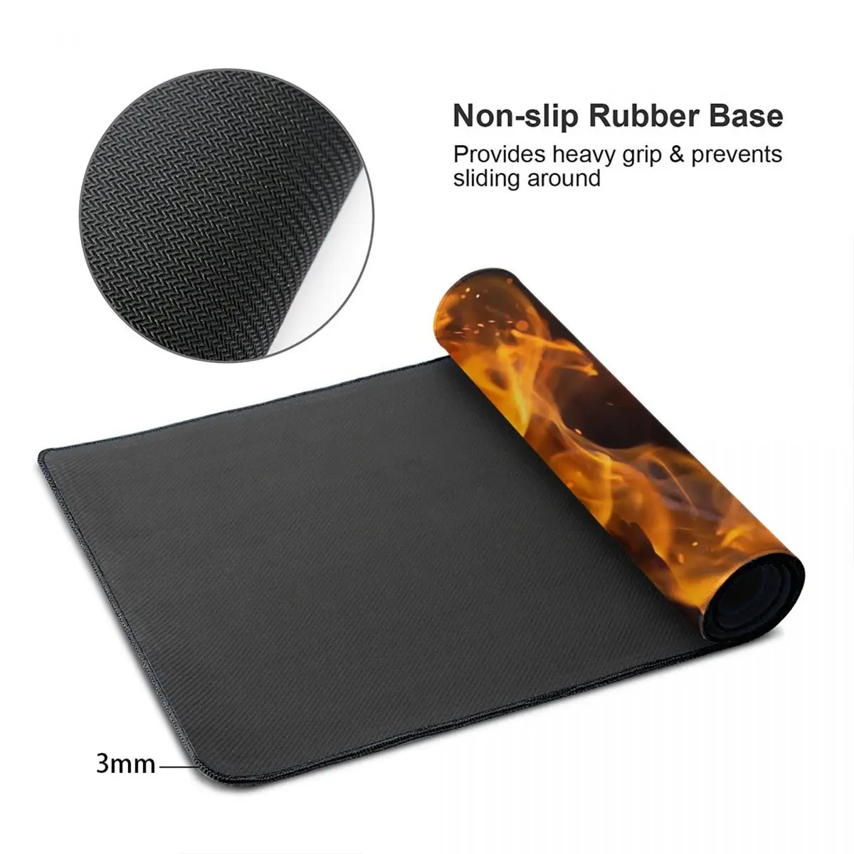 Grote muismat Brandend vuur me - Gaming Accessories For Free Fire recensie en prijs
