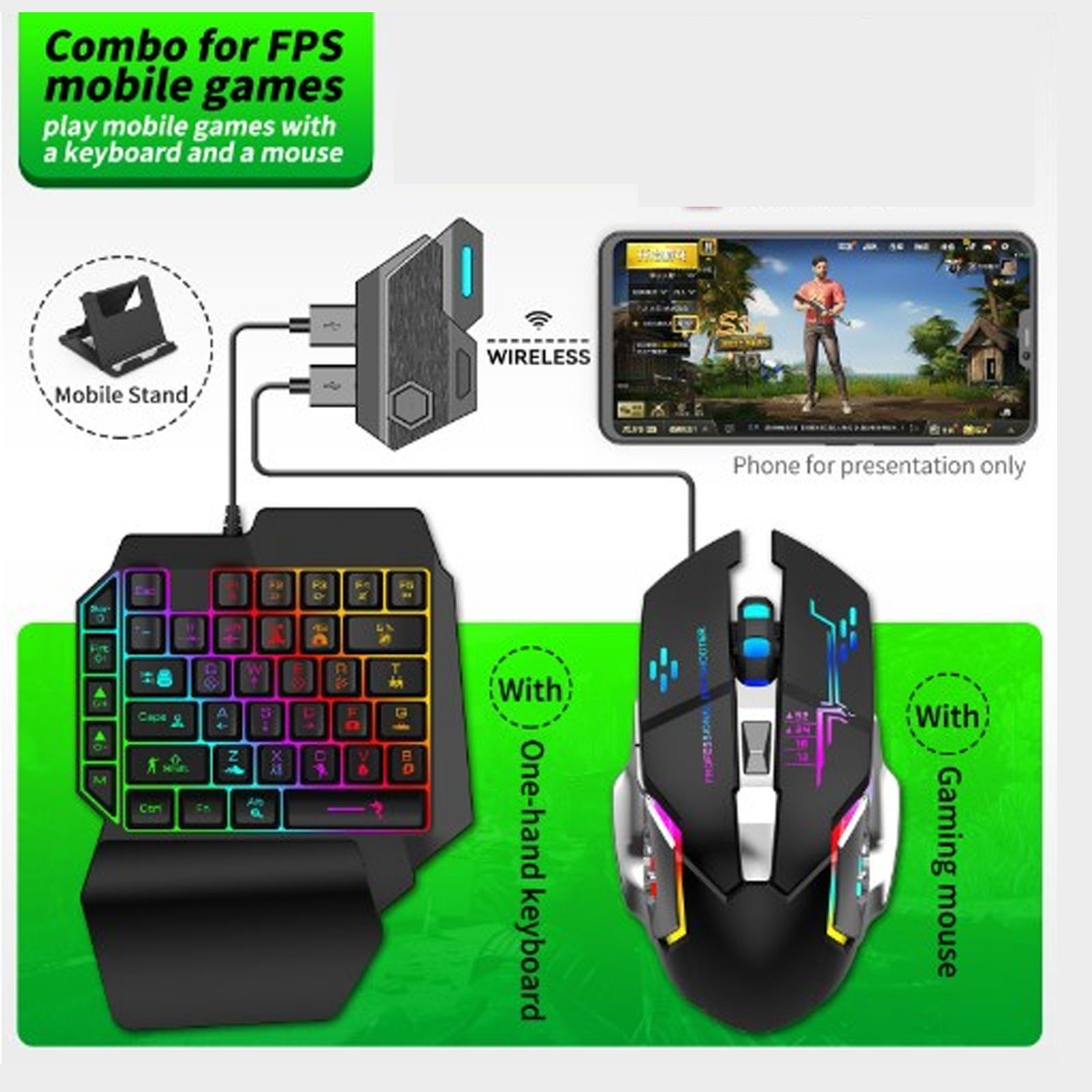 Toetsenbord-muis-converterset  - Gaming Accessories For Phone recensie en prijs