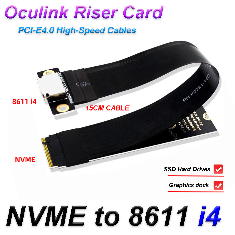 M.2 NVME naar Oculink Verlengk - Pcie Extension Cable recensie en prijs