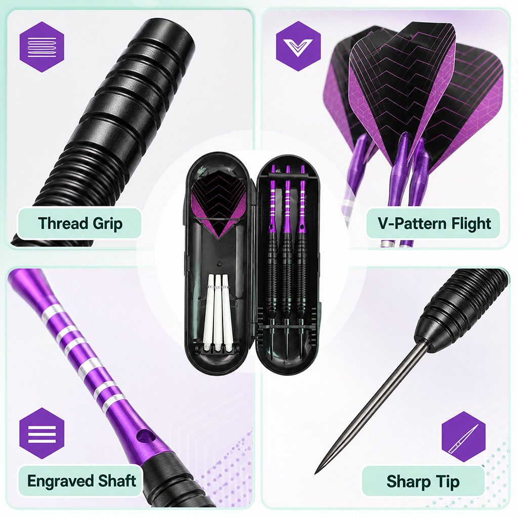 Indoor Sport Steel Tip Dartset - Gaming Accessories Box recensie en prijs