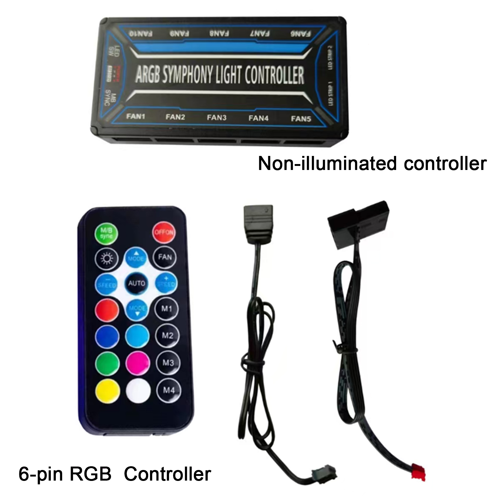 6-pins 10-poorts PC-kast venti - Fan Hub Rgb Controller recensie en prijs