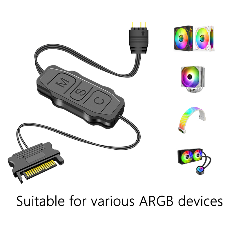 GPUHOLD SATA Interface 5V 3PIN - Fan Hub Rgb Controller recensie en prijs
