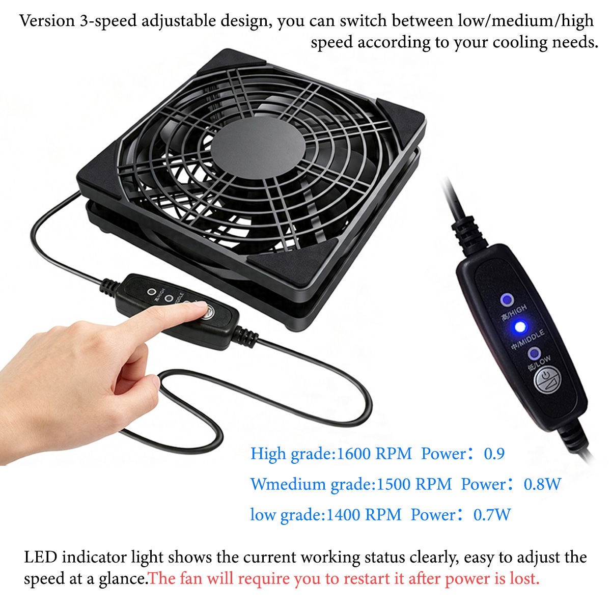 Verstelbare ventilator met 3 s - Fan Hub Rgb Controller recensie en prijs