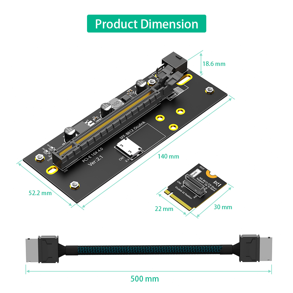 hot M.2 M-Key 2230 naar PCI-e  - Pcie Extension Cable recensie en prijs